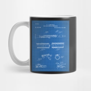 Clarinet Patent - Musician Classical Music Art - Blueprint Mug